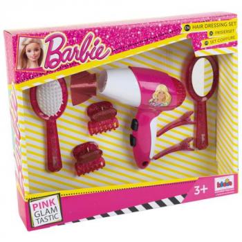 Set de Peluquería Barbie con Secador y Accesorios 7 Piezas
