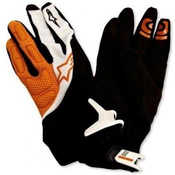 Alpinestars Moab Cycling - Guantes de ciclismo, tamaño XL, color blanco / naranja
