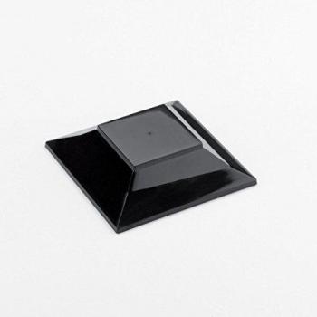 Plato Desechable Pagoda Negro 70cc - 12 Unidades - Ideal para Buffet y Catering