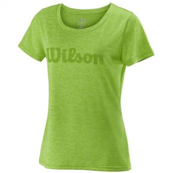 Wilson W UWII SCRIPT TECH TEE - Camiseta, Mujer, Verde