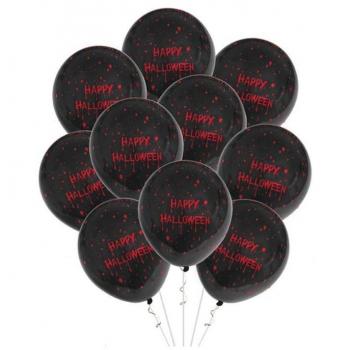 Pack de 10 Globos Happy Halloween de 30cm