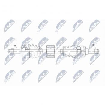 Árbol de transmisión NTY NPW-FT-069 para FIAT 500/500C 1.2 (07-), PANDA 0.9,12 (12-), LANCIA YPSILON 1