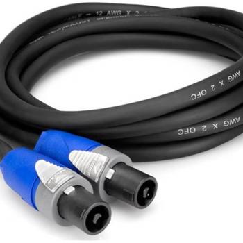 Hosa 15' Speakon to Speakon Speaker Cable 12 AWG, w/2 Conductors #SKT215