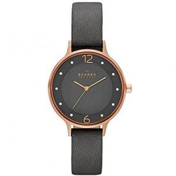 Skagen Reloj analógico para Mujer de Cuarzo con Correa en Piel SKW2267