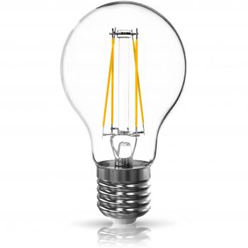 Toshiba Bombilla LED Clásica Filamento E27 7,5W, 806 LM, 2700 K, Regulable, Equivalente a 60W