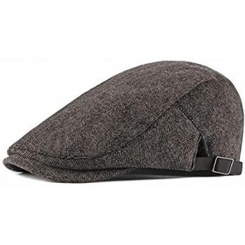 JAOAJ Boinas Plana Hombres,Ajustable Vintage Cabbie Newsboy Flat Cap,Gatsby Hat Ivy Irish Cap Mujeres,Casquillo Plano Gorras,Beret Cap