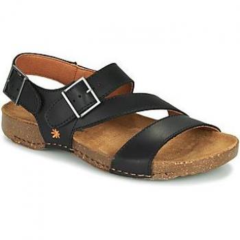 Sandalias planas de piel Art 0999 I Breathe color negro para hombre/mujer, modelo unisex adulto, talla 39 EU