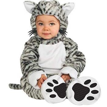 Disfraz de Gato Tigre Blanco para bebé, talla 1-2 años