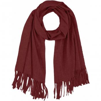 Object NOS Objmarilyn Wool Scarf Noos Bufanda, Rojo Port Royale, Talla Única para Mujer