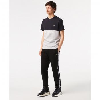 Pantalón de Chándal Lacoste con Raya y Logo