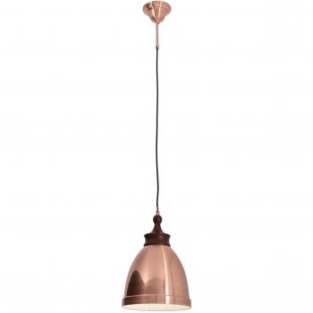 Lámpara Colgante de Cúpula de Cobre 25 cm E27, Altura 126 cm