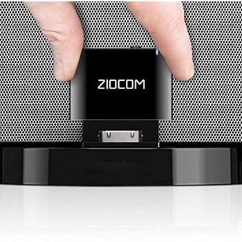 ZIOCOM Receptor Adaptador Bluetooth de 30 Pines para Bose iPod iPhone SoundDock y Otros Altavoces de Base de 30 Pin