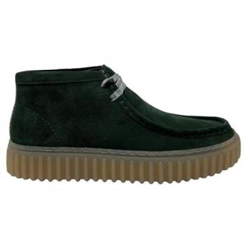 Clarks Torhill Hi Men's Lace-Up Suede Boots - Dark Green - Size 7 US
