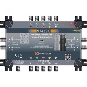 Multiswitch FTE DSCR 5 en 4 con 4 salidas mixtas para TV
