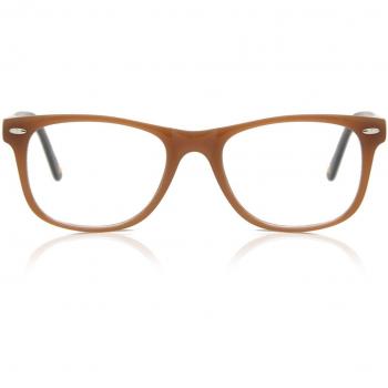 Gafas Recetadas Cuadrado Montuta Completa Plástico Marrón para Hombre - Gafas Anti-Azules - SmartBuy Collection