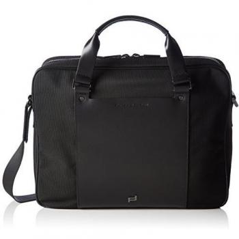 Porsche Design Shyrt-Nylon BriefBag MZ 2 - MANIJAS, color Negro, talla 39x30x11 cm