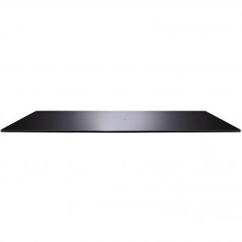 Meliconi Rotobase Elite L - Base rectangular giratoria, vidrio, 750 x 350 x 22 mm, color negro