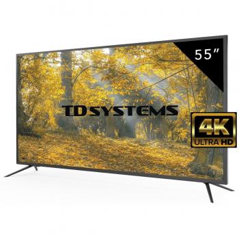 Televisores Led 55 Pulgadas UHD 4K TD Systems K55DLM8U. Resolución Ultra HD 4K, 3x HDMI, VGA, USB Reproductor y Grabador, Tv Led TDT HD DVB-T2