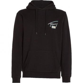 Tommy Jeans Metallic Black Men's Hoodie - Urban Elegance Size 2XL