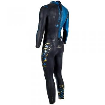 Traje de neopreno Aqua Sphere Phantom V3 Elite para triatlón - Talla XS, color negro y azul