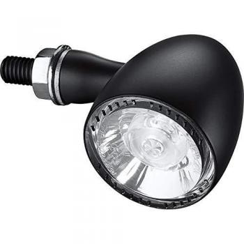 Kellermann Intermitentes Bullet 1000 PL Negro Delantero - Indicador/Luz de posición GELB, color negro, diseño compacto, alta visibilidad, tecnología LED
