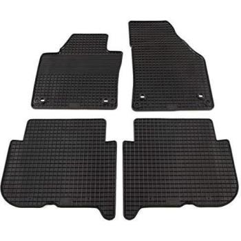 vidaXL Juego Alfombrillas de Coche a Medida Goma 4 Piezas Esterillas Alfombras