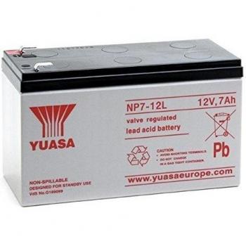Yuasa - Batería plomo AGM NP7-12L 12V 7Ah YUASA - Batería