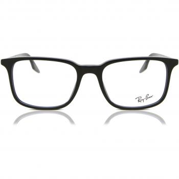 Ray-Ban RX5421 2000 Armazones para Hombre Negros con lentes recetados de 55 mm