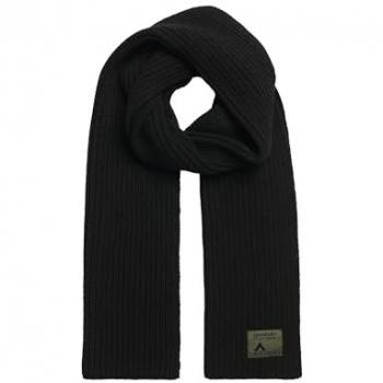 Superdry Workwear Children's Knitted Scarf - Black, One Size, Sustainable Wool-Blend
