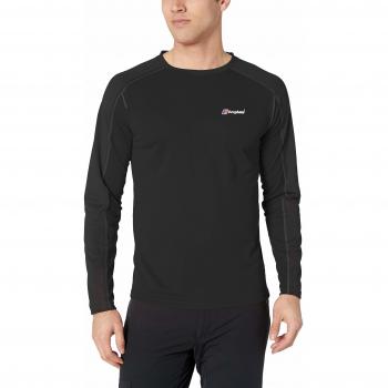 Berghaus Hombres Tech 2.0 de Cuello Redondo Corta Camiseta, Hombre, Tech 2.0 Crew Neck, Negro/Negro, XXL