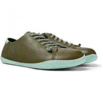CAMPER Peu Casual Shoe for Men - Green, Size 47, Smooth Leather