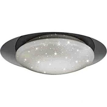 Plafoniera LED Dimmable Moderna Frodo con Efecto Estrellas y Control Remoto Blanco Ø35 cm