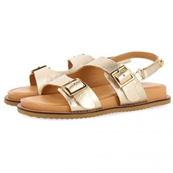 Gioseppo Sandalias Naque Dorado Niña, tipo de producto: sandalias, características: color dorado, para niñas, talla 35 EU