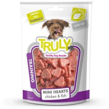 Truly Mini Corazones de Pollo y Pescado para perros 90g (12)