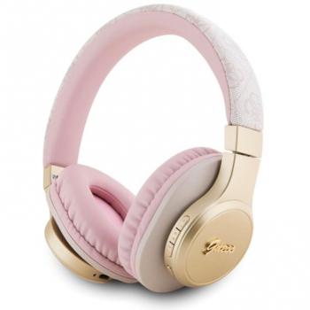 Auriculares Bluetooth Guess 4G Script Logo - Rosa, Con ANC y 32 horas de duración de batería
