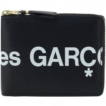 Comme des Garçons Wallet Huge Logo Black Men's Wallet One Size