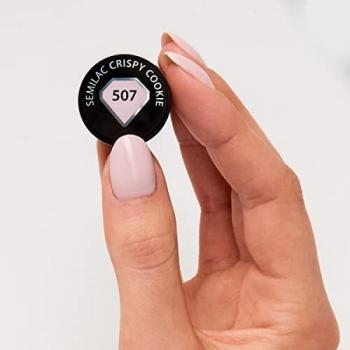 Esmalte semipermanente Semilac UV 507 Galleta Crujiente 7ml - Esmalte Colorido y de Larga Duración para Uñas Intensas