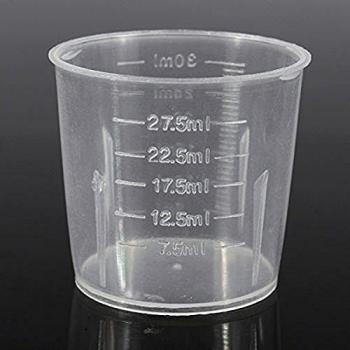 Nuevo® Dealglad 10 piezas 30 ml 1 oz métrica de plástico x balón medicinal tazas