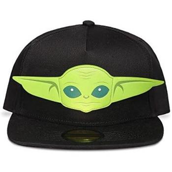 Star Wars The Mandalorian Grogu 3D Face Novelty Cap, Child, 5 to 6 Years Gorra de bisbol, Negro, M para Hombre