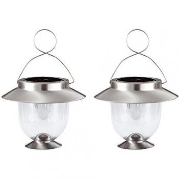 Ranex Set de Farolillos Solares LED, Silver, 2 Unidades