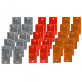 FKAnhängerteile Reflector – Reflector – Tornillos – Set – Certificado E 30 piezas