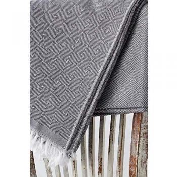 Textilhome - Funda Multiusos Foulard Cubre Cama Dante - 180x290 cm - para Funda Sofa 2 Plazas, Protector Cubre Sofa. Color Gris