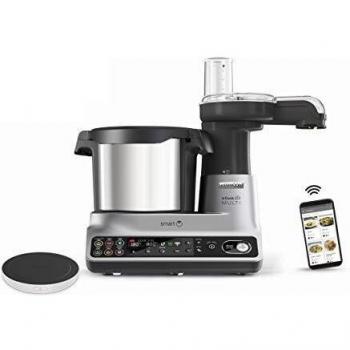 Kenwood kCook Multi Smart CCL450SI Robot de Cocina Multifunción con Wifi Controlable con una App desde el Móvil, con +600 Recetas Gratuitas, Balanza integrada, 1500 W, Capacidad 4,5L