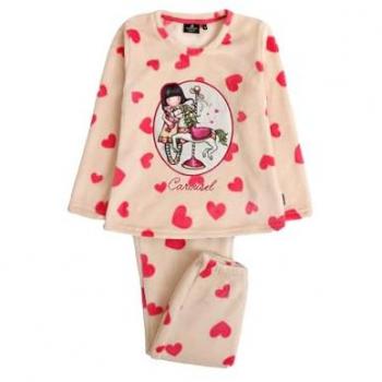Pijama Largo Calentito de Niña Gorjuss Santoro Color Rosa