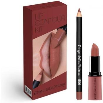 Diego Dalla Palma Lip Contour Kit Lip Set Shade 506 Mauve 5.1 g