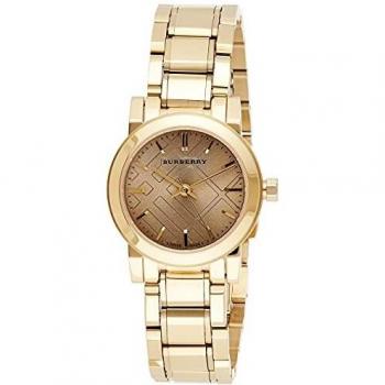 Burberry Unisex Swiss The City Light Gold-Tone Stainless Steel Bracelet Watch 26mm BU9227