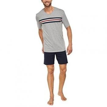 Schiesser selected! premium Anzug Kurz-Pijama Hombre    gris