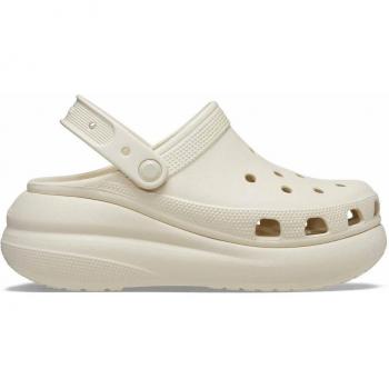 Crocs Classic Crush Clog - Women Shoes - Beige/Bone/White - Size: M6/W7/UK 4/5