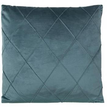 Cojín Verde Textil 45 x 45 cm con cremallera de terciopelo, envío gratis a península