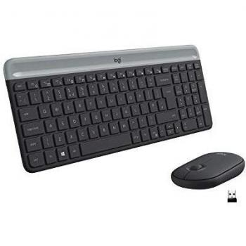 Logitech MK470 Slim Wireless Keyboard & Mouse Combo, QWERTZ German Layout - Black